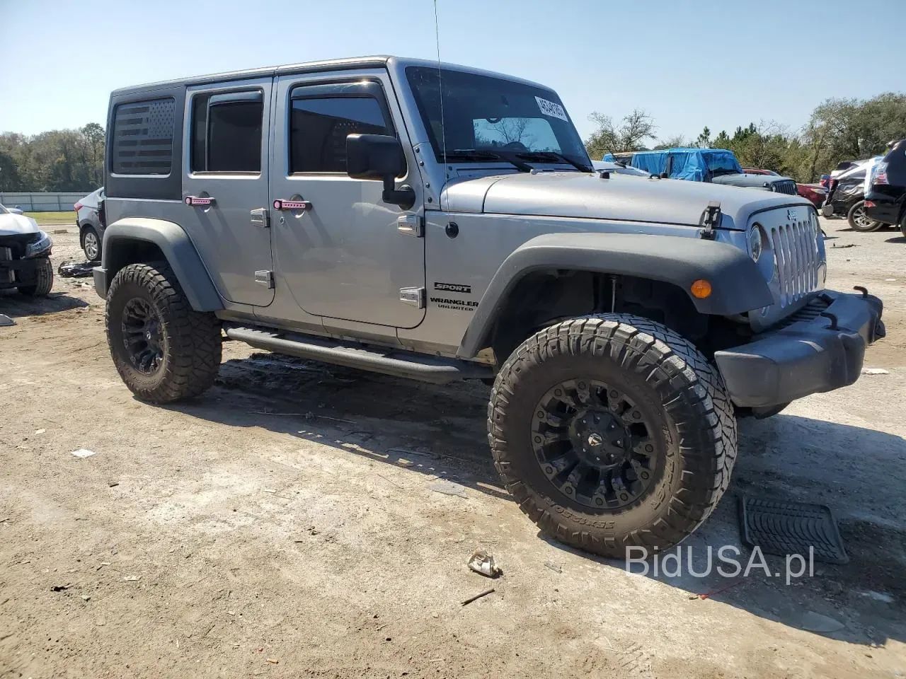 Jeep Wrangler 2017r. 3,6L 4x4 automat pali jeździ- KUPIONY w transporcie do Polski