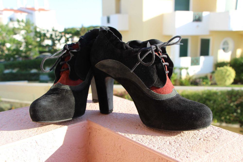 Botins de veludo Miriam