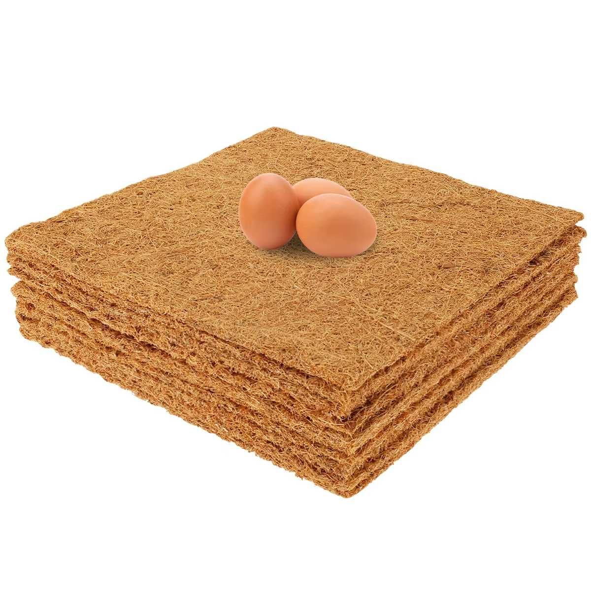 Mata Do Gniazd Dla Kur - Naturalne Włókno Kokosowe - Pakiet 10 SZTUK !