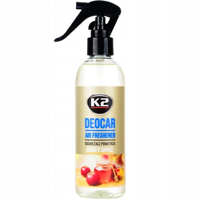 SKLEP: K2 DEOCAR ZAPACH SAMOCHODOWY Honey Apple Jabłko z miodem 250ml