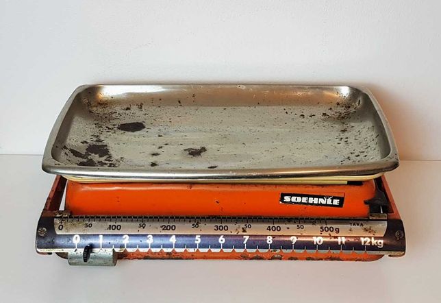 Balança de cozinha alemã vintage 1960s Soehnle 12,5kg