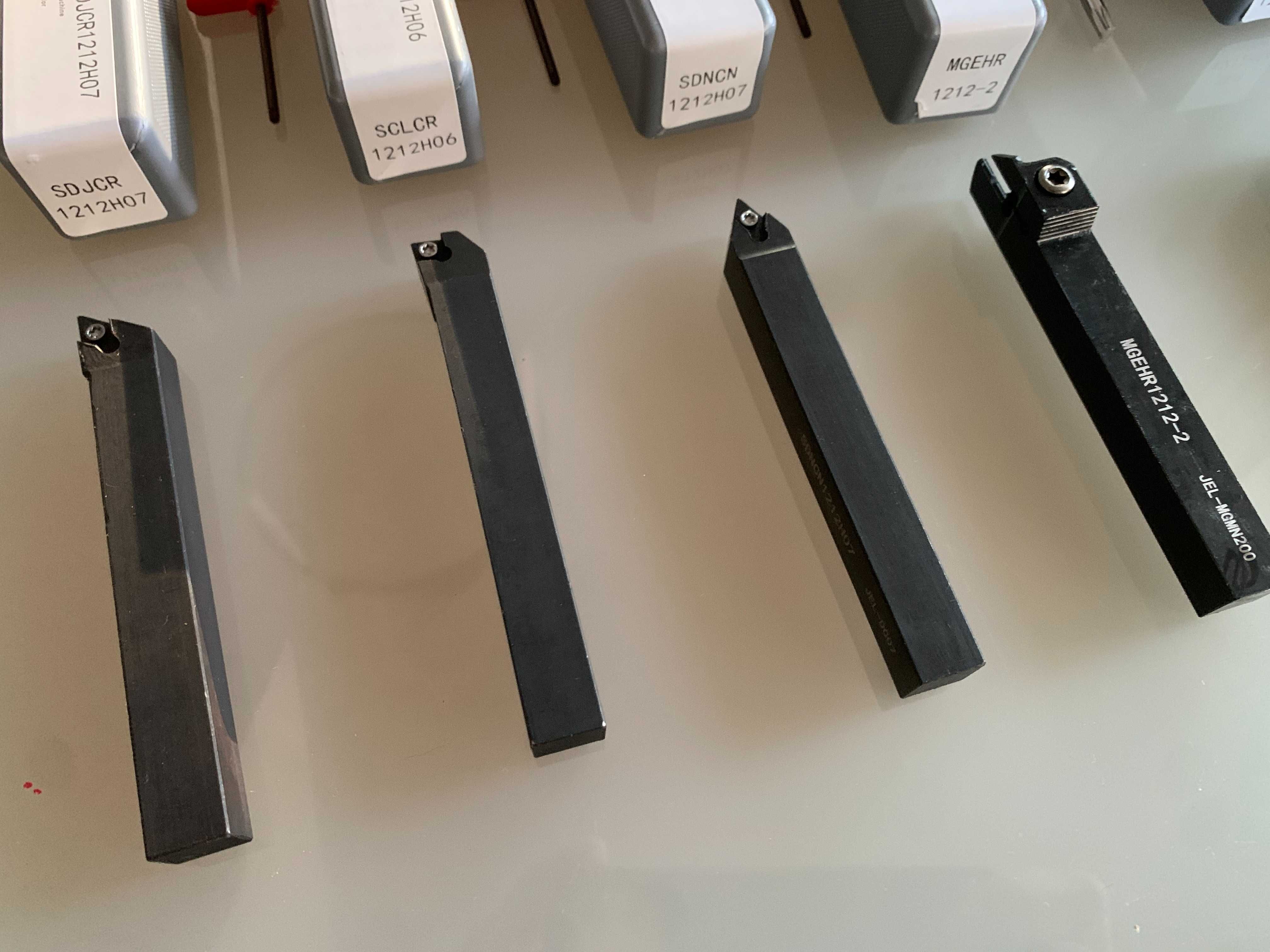 Noże tokarskie składane na płytki 12x12 zestaw 7 szt. CNC