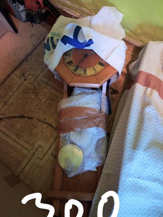 Zegar antyk drewniany