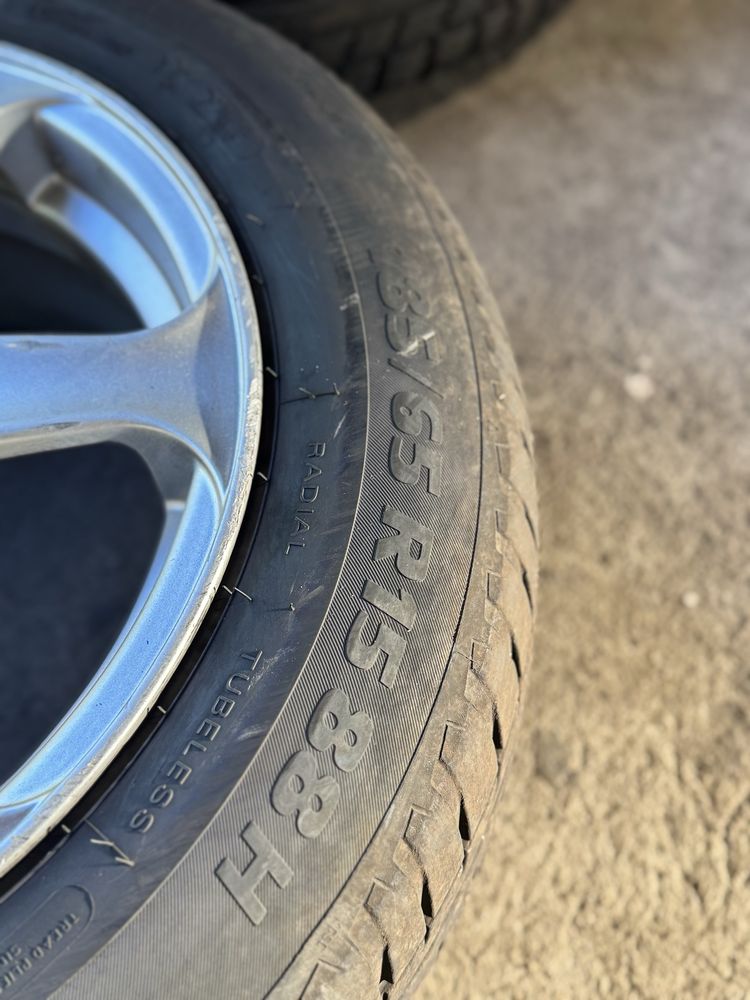 Koła felgi aluminiowe RIAL 4x100 R15 185/65 R15 letnie opony 2024 rok