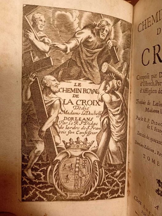 Starodruk 1677 Królewska Droga Krzyża 3/3 - 40 Rycin - Katolicyzm