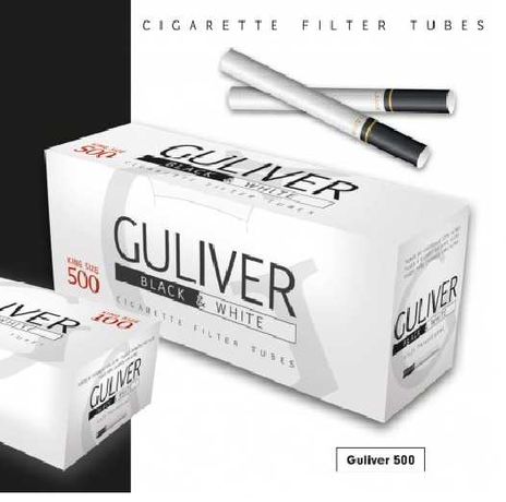 Чорно білі Guliver 500 для набивки сигарет сигаретные гильзи  черные