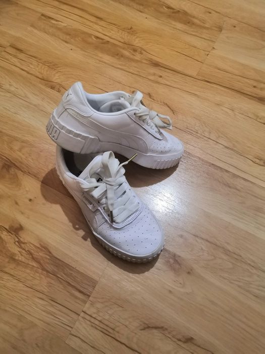 Białe buty sportowe sneakersy Puma adidasy r 37 wkl 23 cm