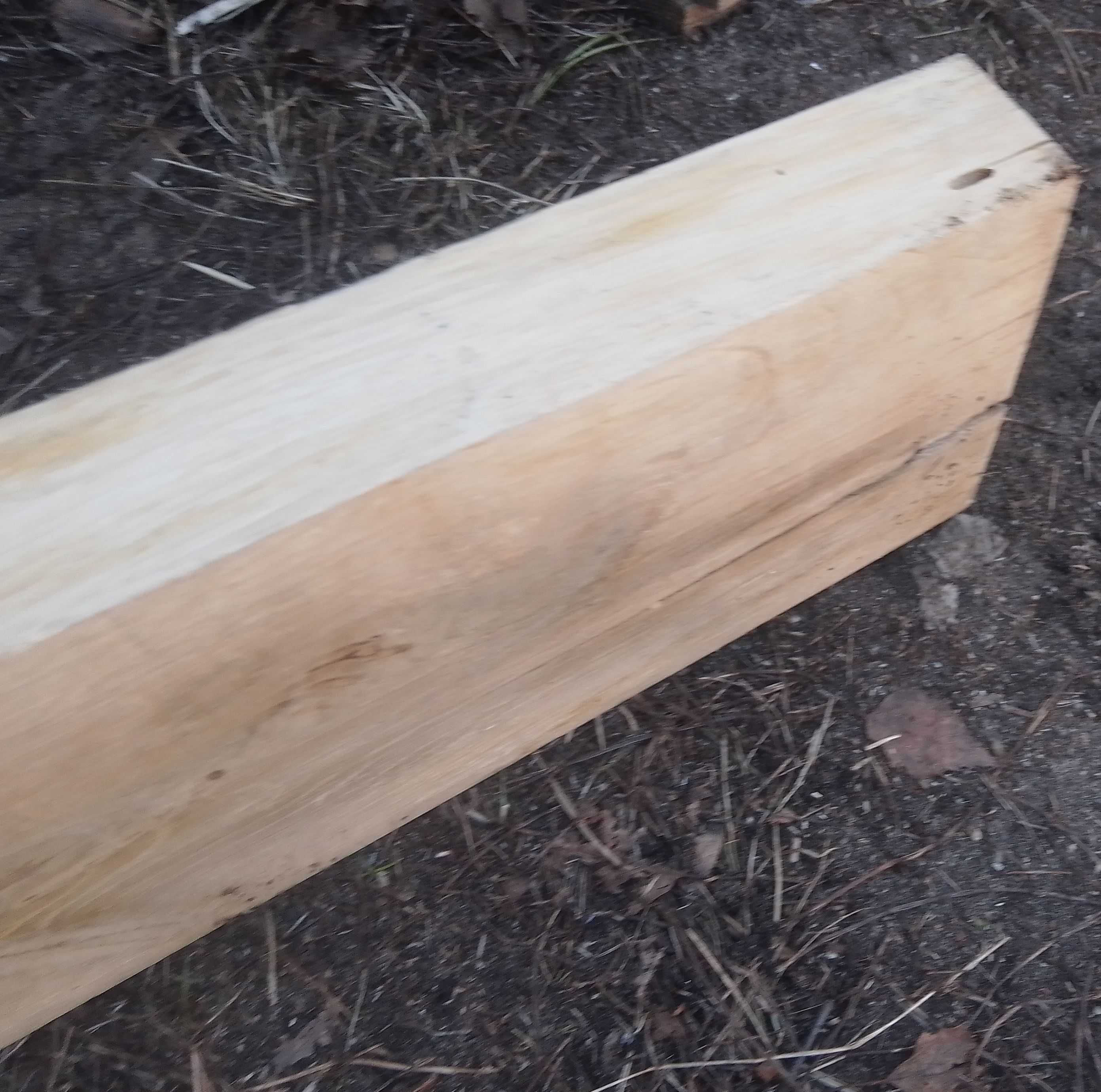 Blat dębowy o grubości 4,5 cm, heblowany, wysyłka