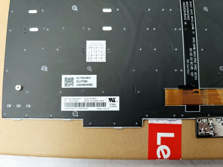 Нова клавіатура ThinkPad T590/L580/E580/E590/P52/P72 DE-BL - SILVER