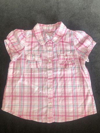 Koszula , krótki rękaw , bluzka , H&M , 80 cm , 9 - 12 M , kratka