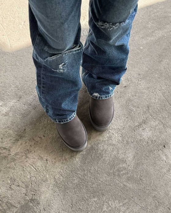 Угги/Угг/Уггі/Уги/Угі/UGG Australia Ultra Mini Platform Grey/Овчина