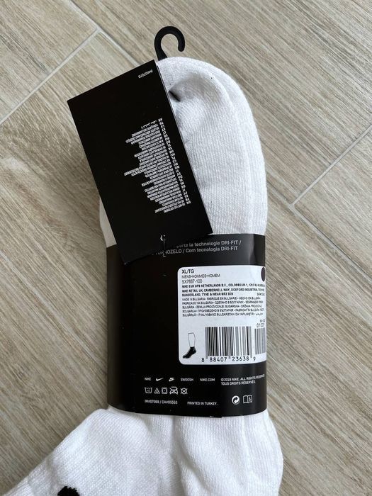 Оригінальні теплі шкарпетки Nike Everyday SX7667-100 1уп=3пар 34-50