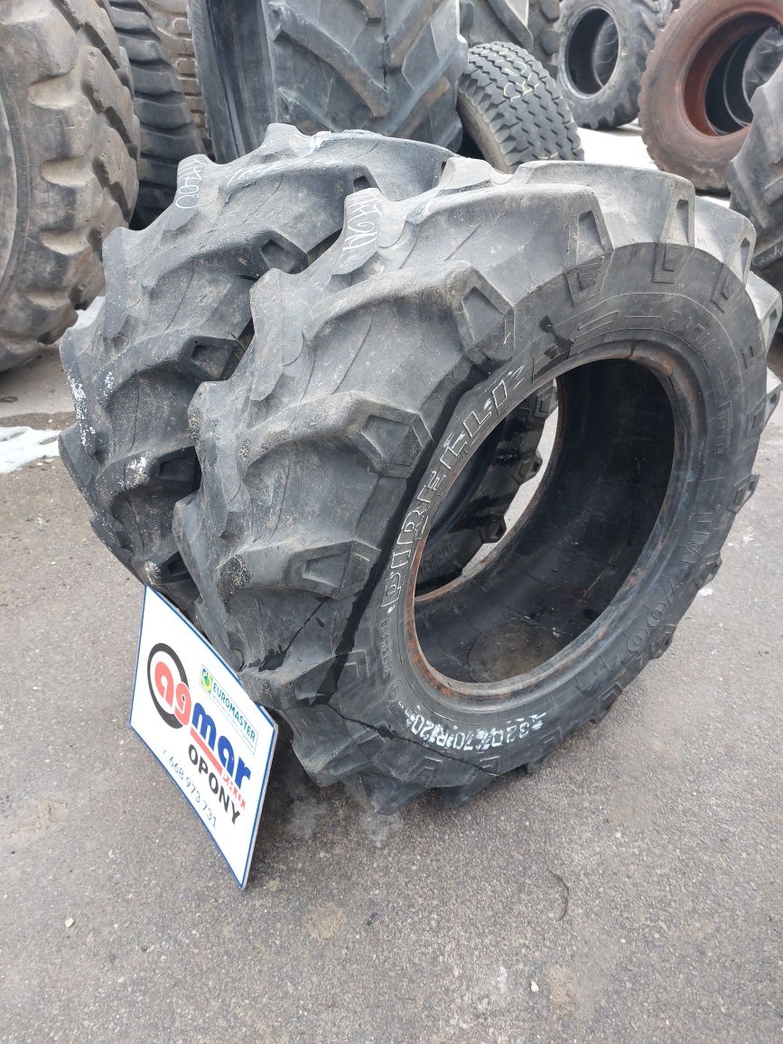 320/70R20 Pirelli Trelleborg opony używane rolnicze para