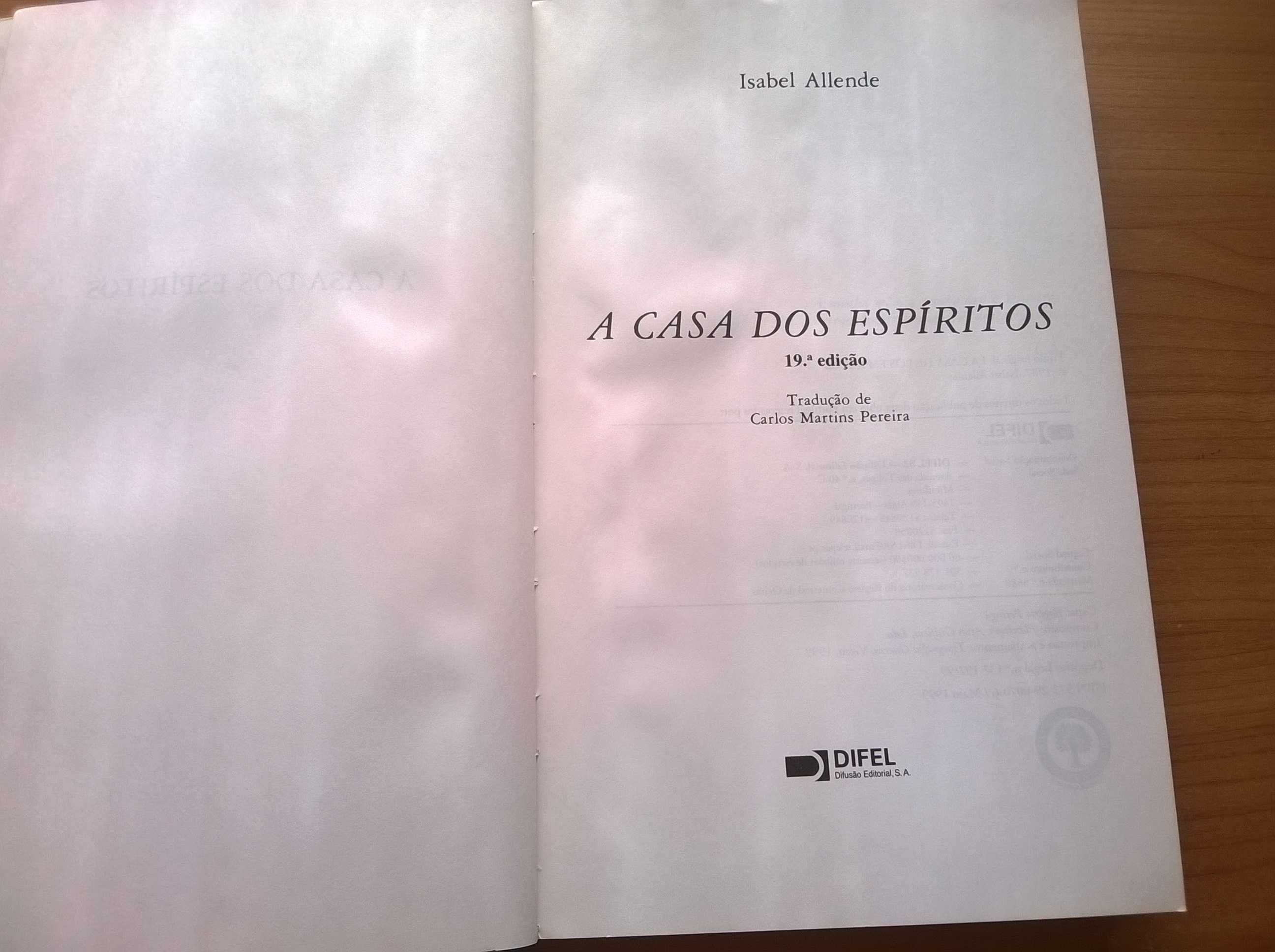 A Casa dos Espíritos - Isabel Allende