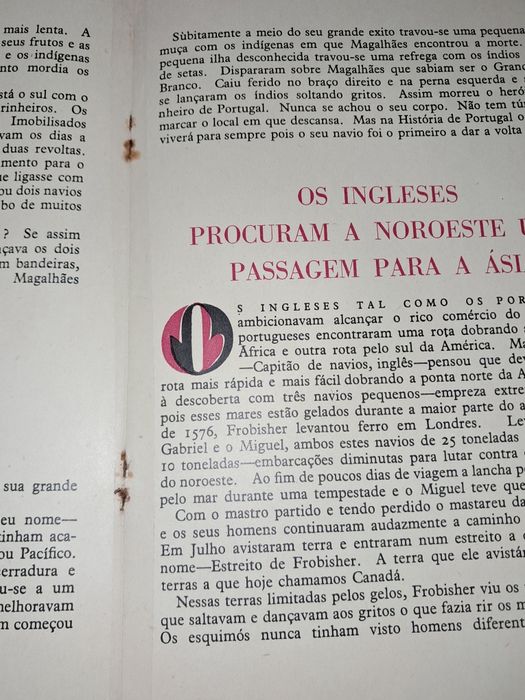 Livro antigo Famosos Marinheiros