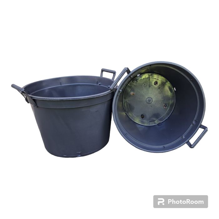Doniczki produkcyjne 27 L z uchwytami zanitowanymi na stałe 40cm