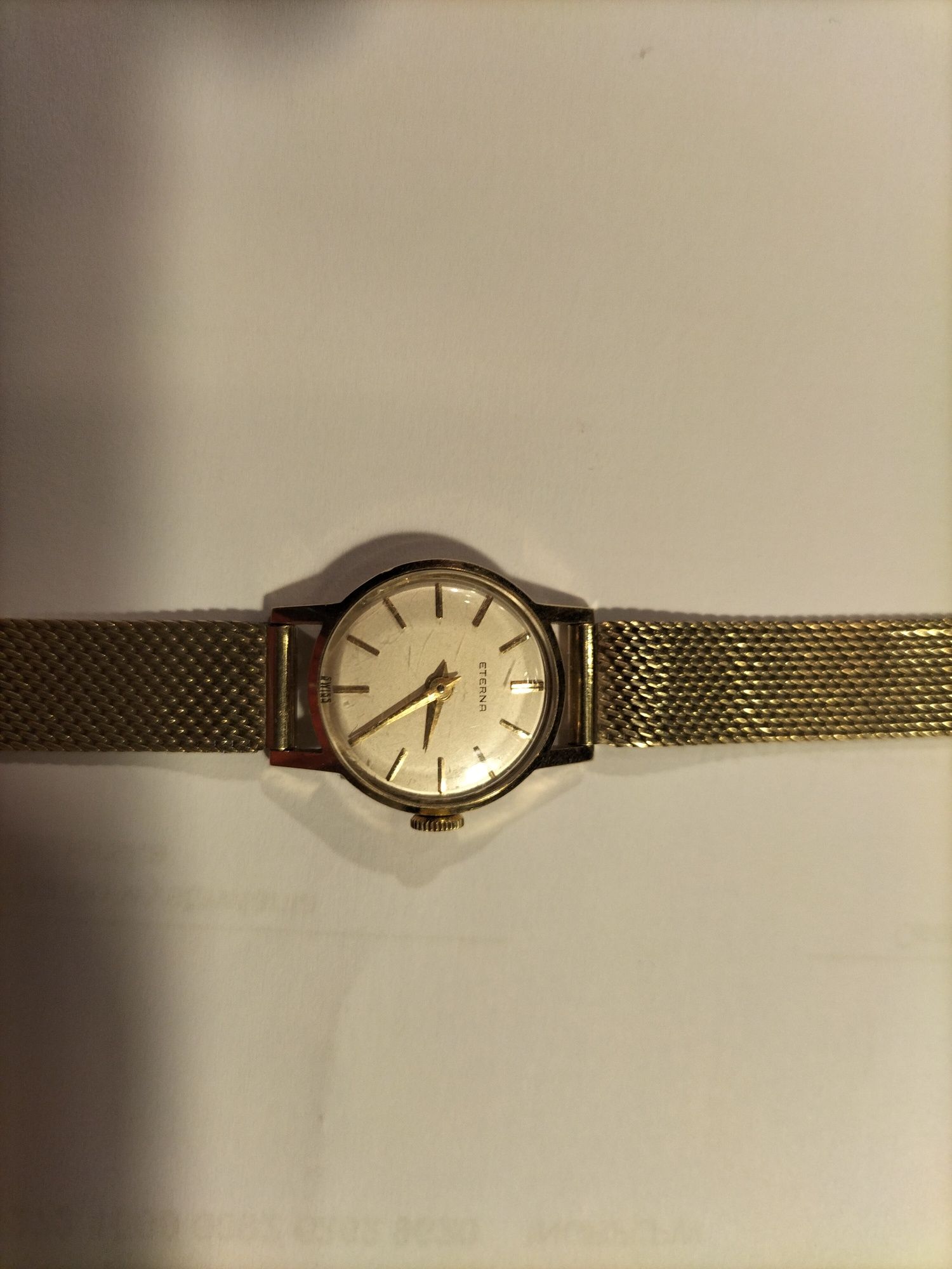Zegarek damski Enterna złoty au333