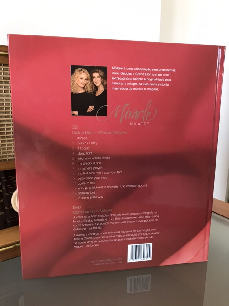 Livro Miracle - Anne Geddes & Celine Dion (inclui CD e DVD)