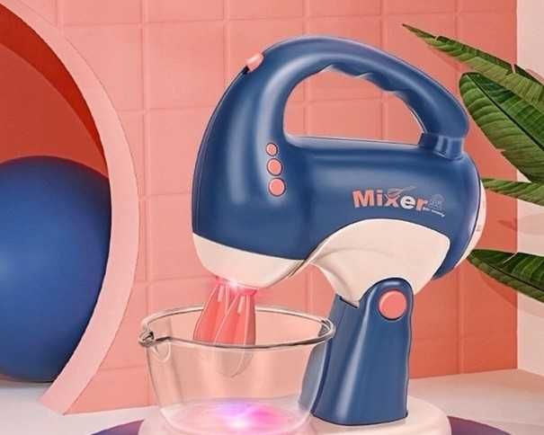 Interaktywny mały mikser z misą robocik kuchenny na baterie No.: 6CE