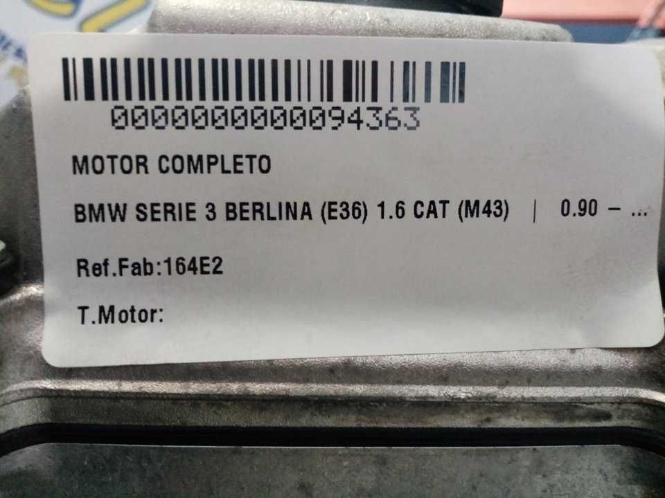 MOTOR BMW SERIE 3 E36 1.6 CAT M43 102CV   REF:164E2