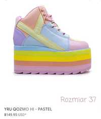 Buty platformy kawaii decora pastel goth lolita kolorowe demonia yru