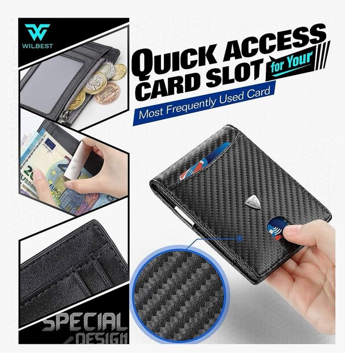 Carteira wilbest para homem, NOVO