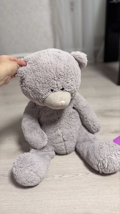 Ведмедик теді teddy bear сірого кольору