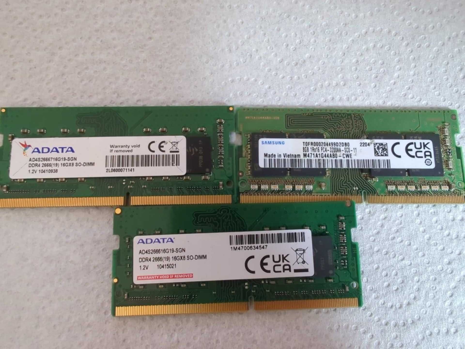 RAM DDR3 DDR4 SODIMM 4GB 8GB 16GB 1600–3200MHz Laptop