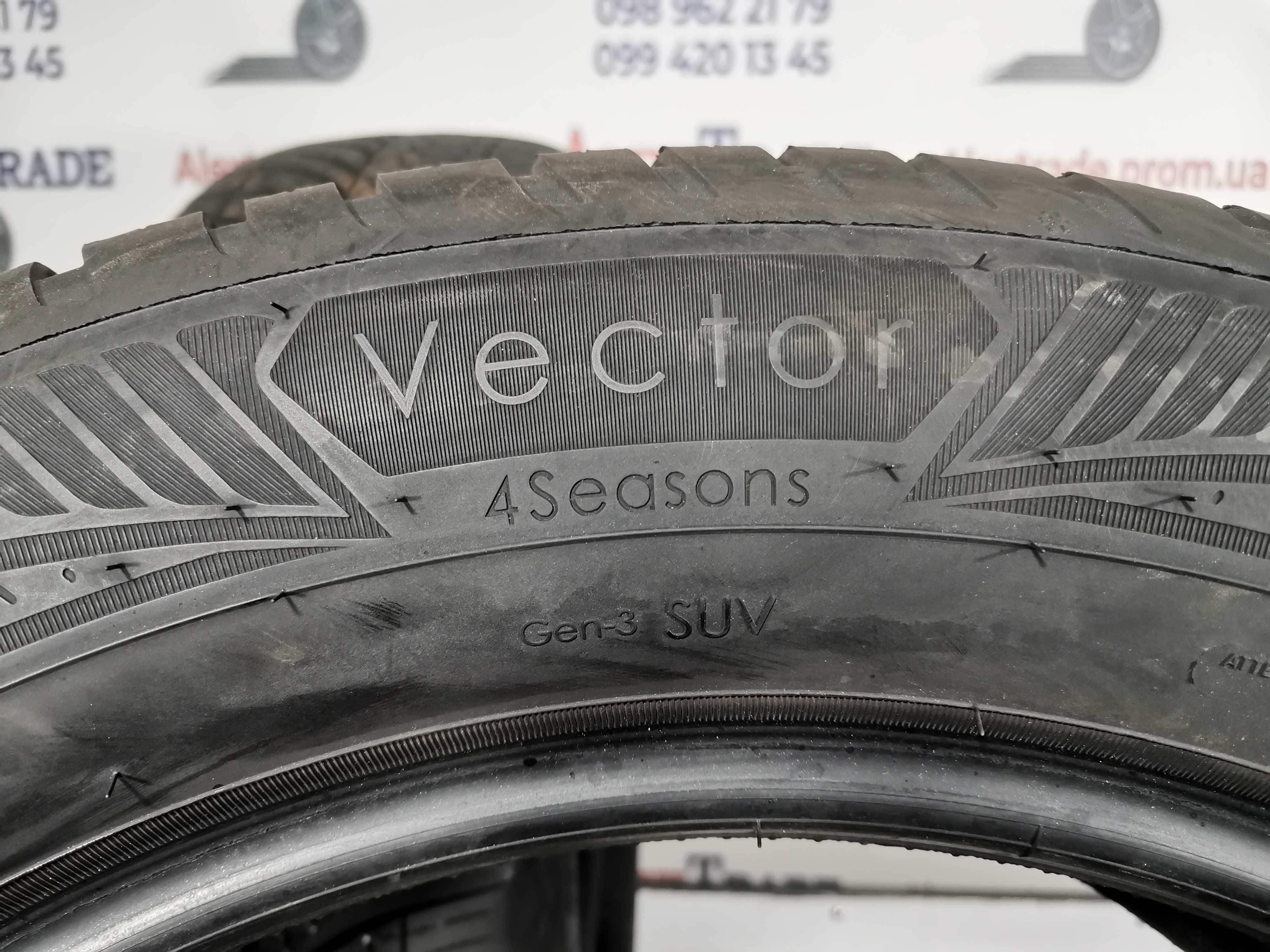 2 шт. 225/60 R18 Goodyear Vector 4Seasons Gen-3 SUV шини б/у