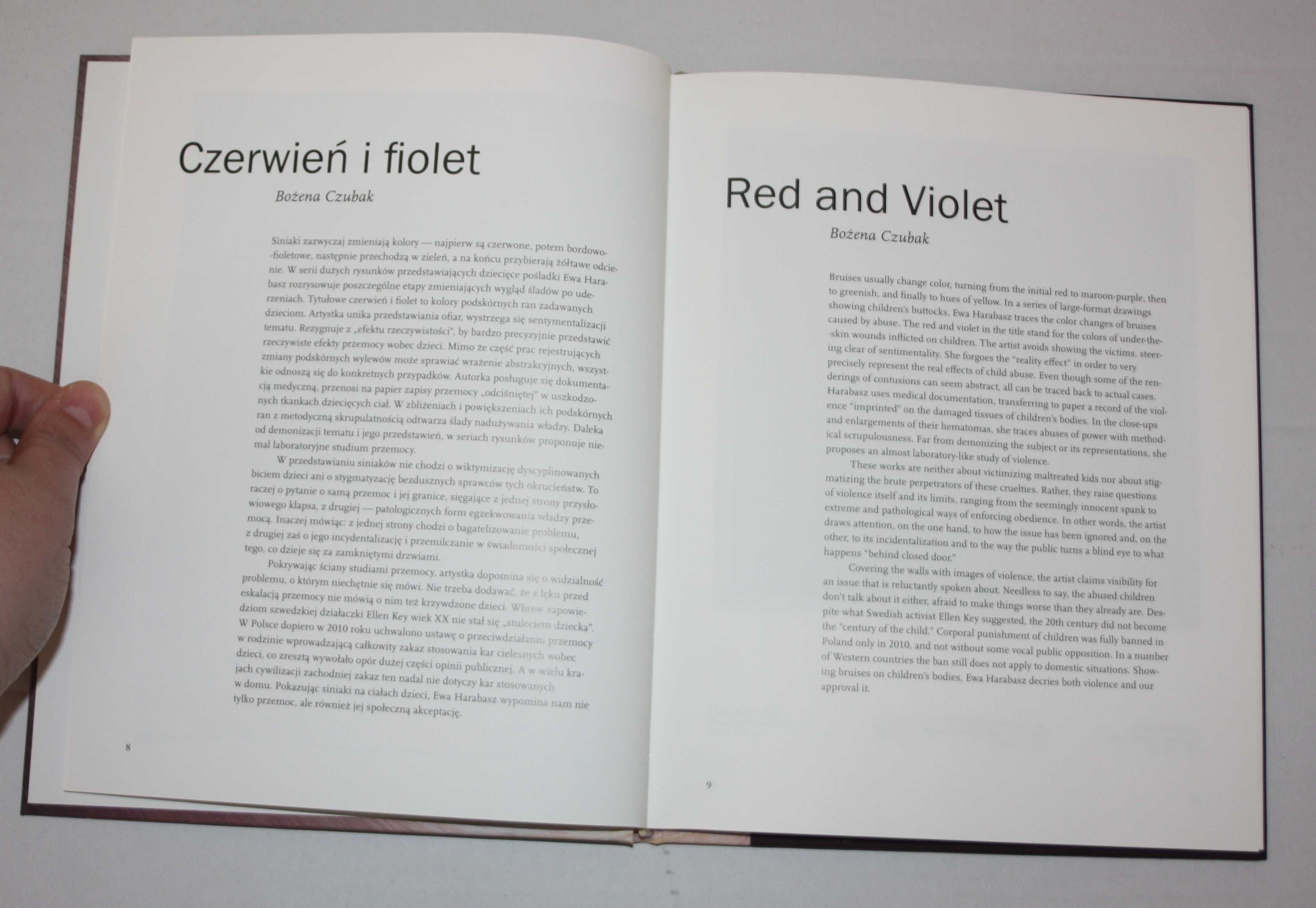 CZERWIEŃ I FIOLET Ewa Harabasz Red and Violet książka 2019