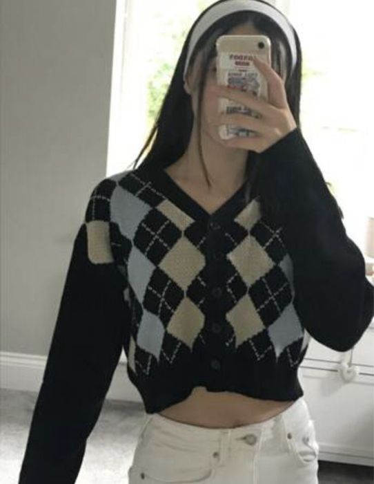 Кофта кардиган кроп вʼязана як в пінтерест