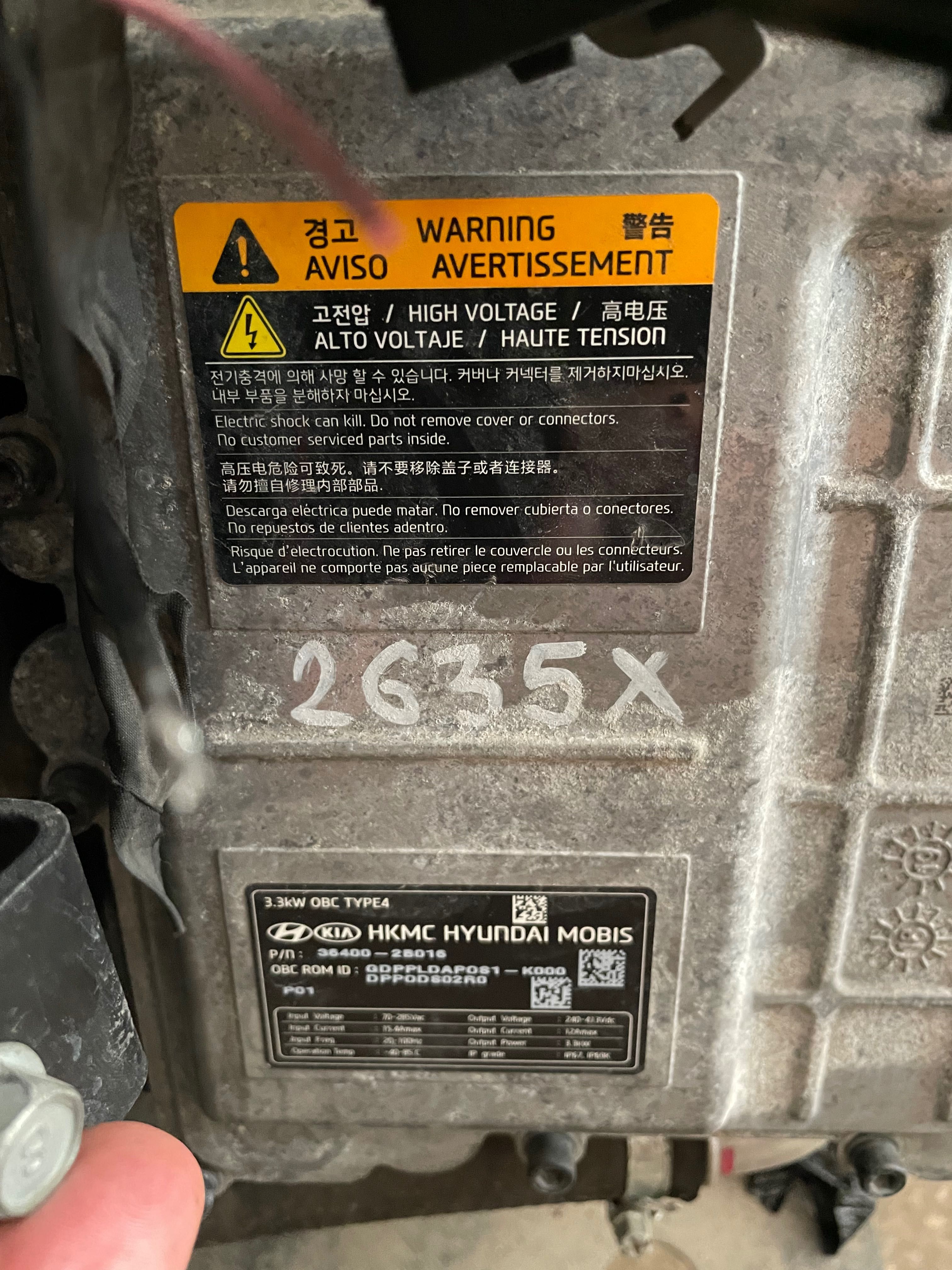 Блок зарядки 36400-2В016 для Kia Niro Plug-in Hybrid 2019-2022
