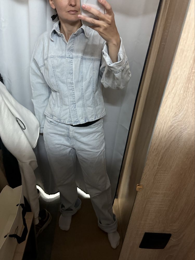 Джинсовий костюм h&m hm блакитний