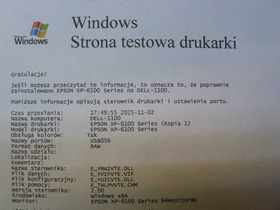 Epson XP-6105 Duplex na tanie tusze POWYSTAWOWE