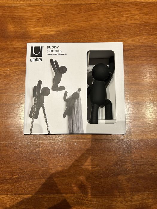 Cabide de Parede UMBRA 3 Buddy Preto