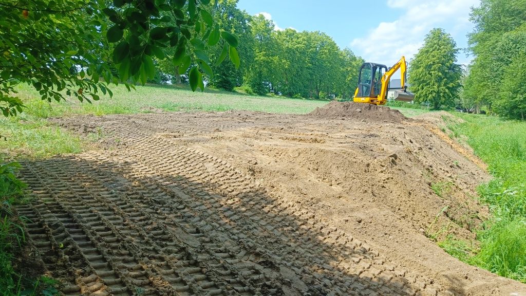 Usługi minikoparka, roboty ziemne