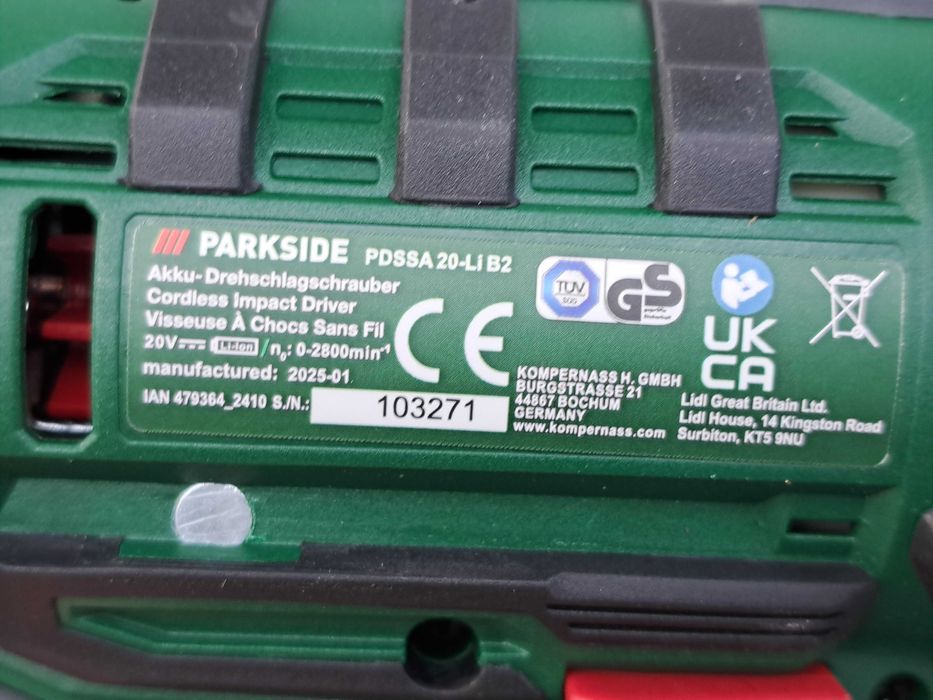 PARKSIDE Імпакт, Акумуляторний ударний гайковерт