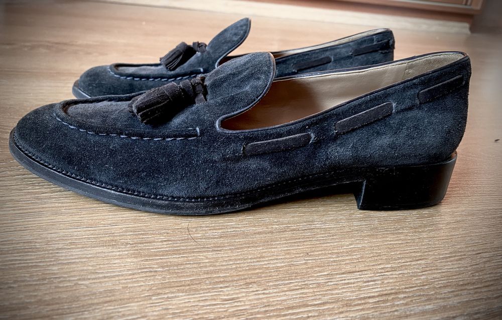 Loafersy FRATELLI ROSSETTI Made in Italy 40 CZARNE 27cm