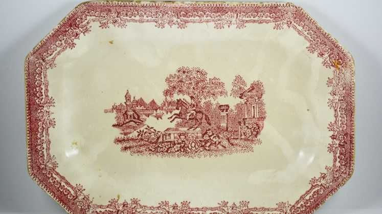 Taça Fruteira em Porcelana Chinesa e Prata Portuguesa