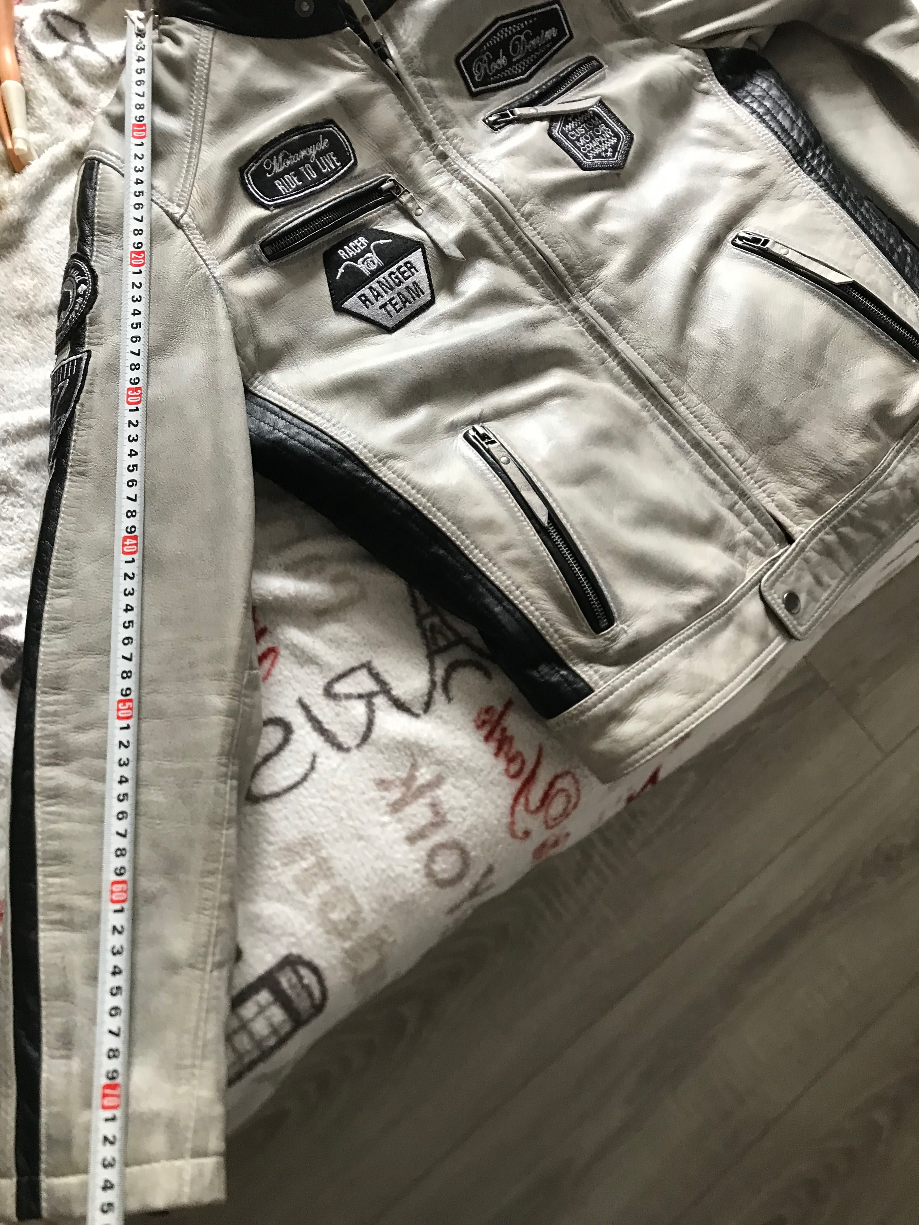 Kurtka skórzana męska rock denimcom