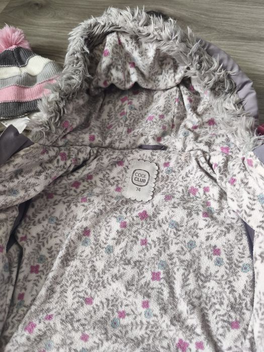 Kombinezon zimowy dla dziewczynki r.74 cool club