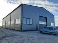 Hala stalowa produkcyjna 22x42x8m, 924m2 SUWNICA 2x10 ton