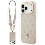 Etui Guess 4G Strass Logo & Big Strap Metal Buttons MagSafe na iPhone