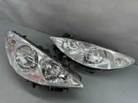 Lampy Przód Przednie Peugeot 307 Lift FL Komplet Lewa + Prawa Europa