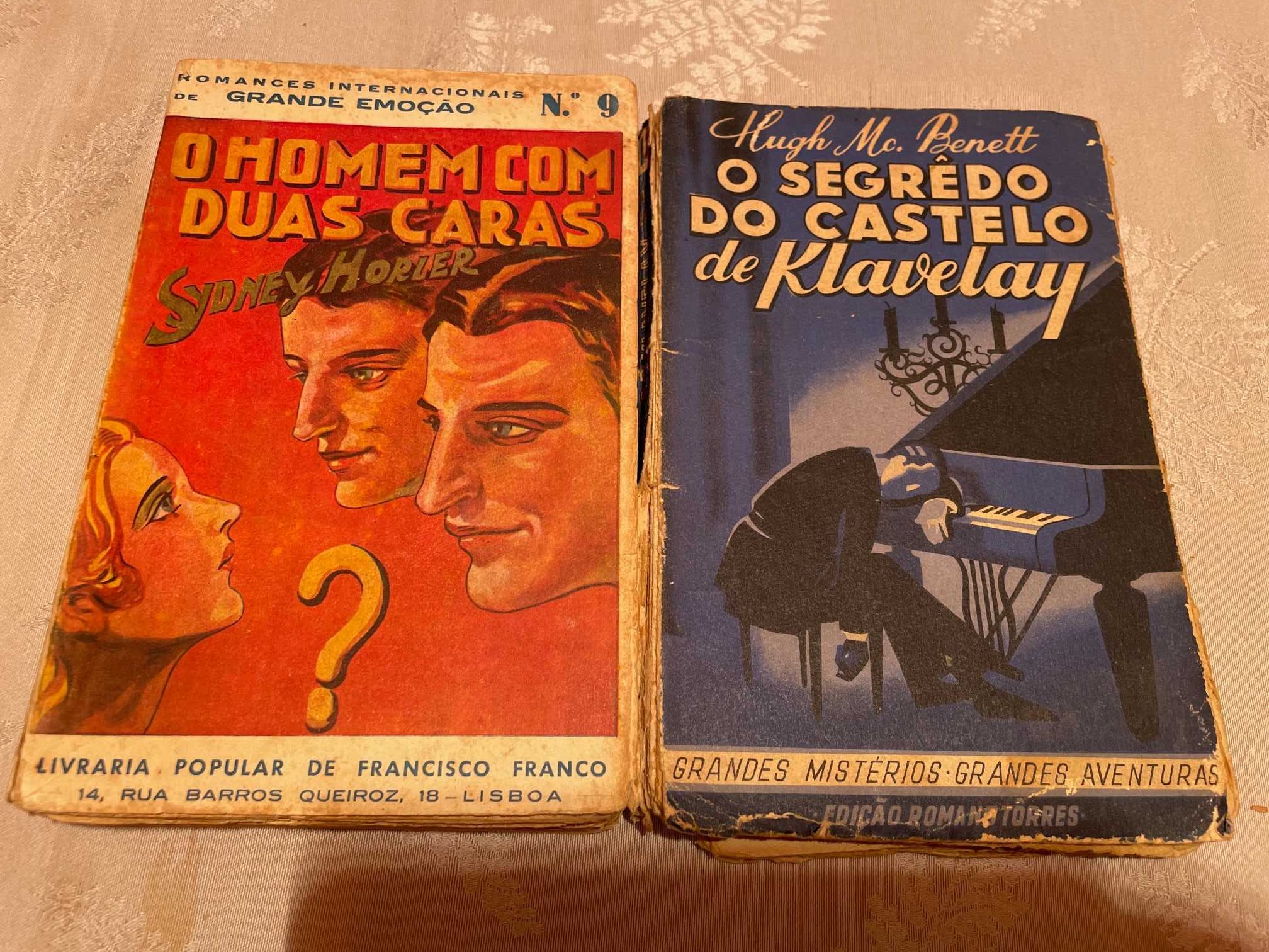 Livros raros Homem com Duas Caras, Segredo Castelo Klavelay