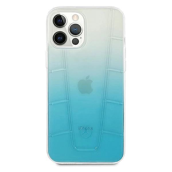 Etui Mercedes Transparent Line na iPhone 12 / iPhone 12 Pro - niebiesk