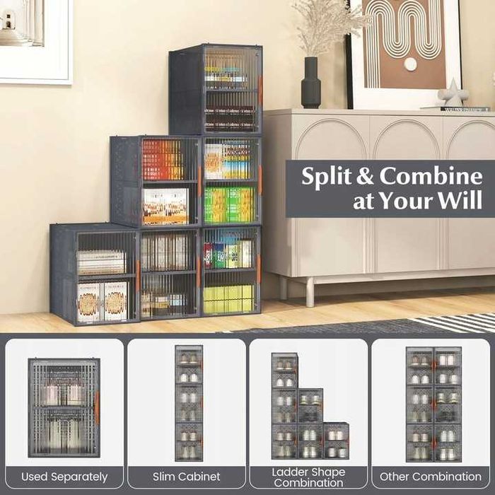 Organizer, szafka na buty, 12 kratek z drzwiczkami 113 x 49 x 32 cm