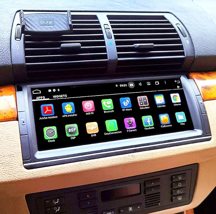 Магнітола Android BMW E39 E53 X5 | 4G-LTE Carplay GPS Bluetooth USB