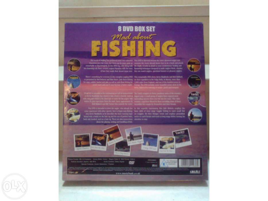 Colecção de 8 Dvds de Pesca