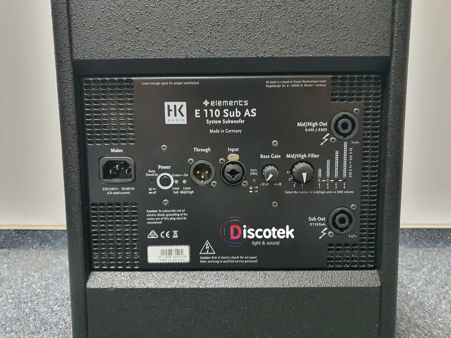 HK-Audio Elements | E110 SUB AS + E110 | Pokrowce |